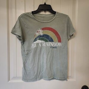 O'Neill Kids Gray T-Shirt with Rainbow Design